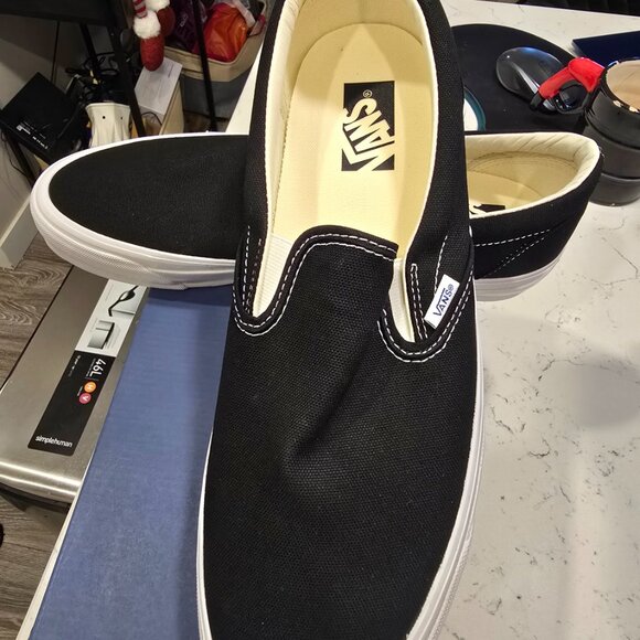 Vans Slip-On Reissue 98 Black White VN000CSEBA2 Men's Size 13 Skate Shoes NEW - Picture 2 of 11